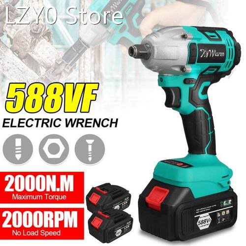 588VF 2000N.M Brushless Cordless Electric Impact Wrench 1/2