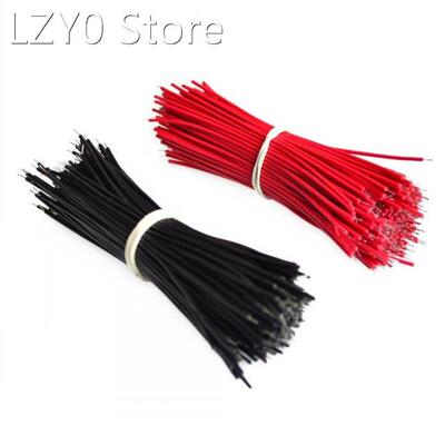 100pcs Breadboard Jumper Cable Wires Tinned 0.96cm Black &am