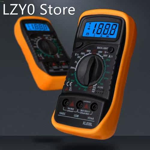 XL830L Digital Multimeter Handheld LCD Backlight AC/DC Ammet