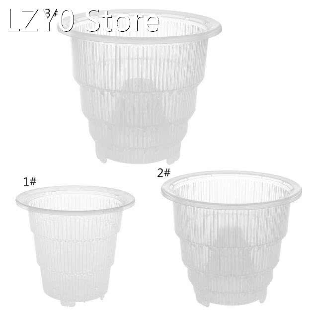 2022 New Mesh Pot Plastic Clear Orchid Flower Container Plan