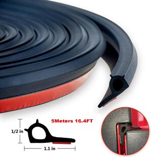 5M 16FT Adhesive Universal Weather Stripping Pickup Truck Be
