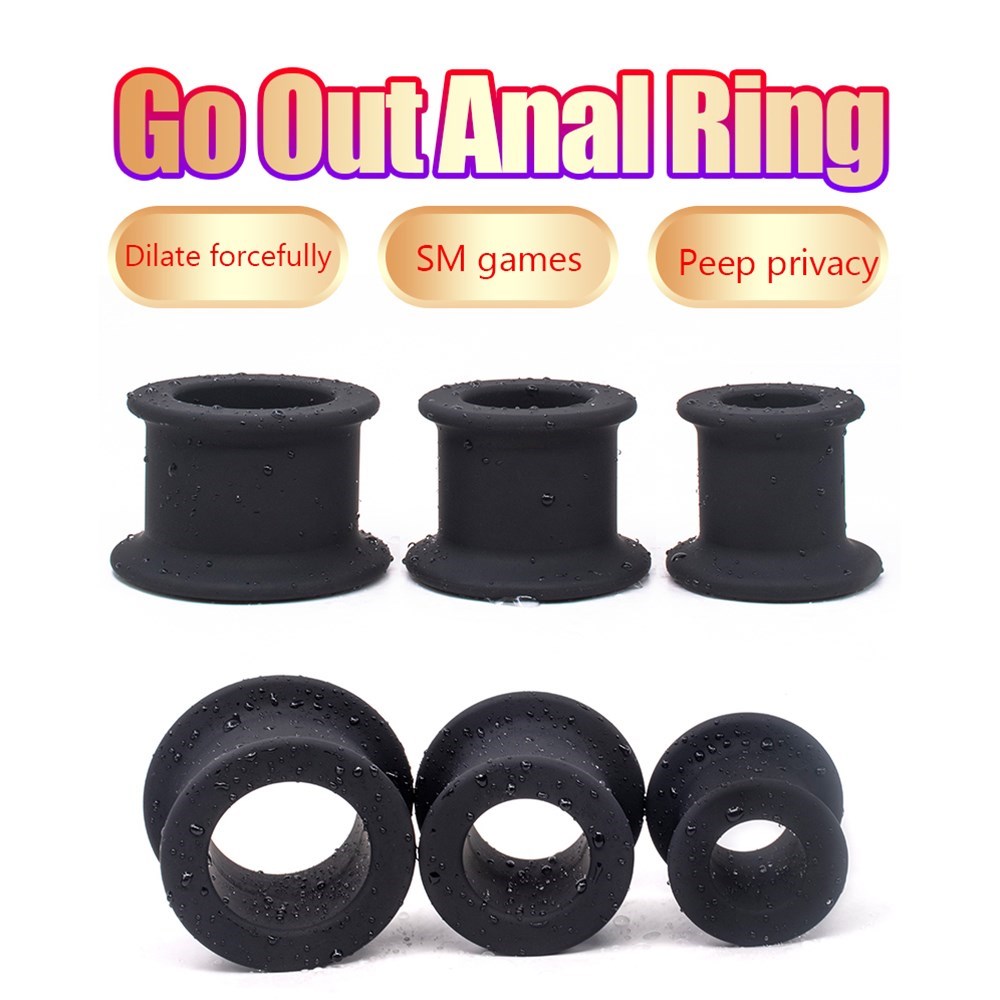 BOMBOMDA Super Huge Butt Plug Anal Rings Hollow Anal Plug S