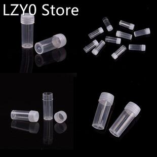 10pcs/pack 5ml Plastic Test Tubes Vials Sample Container Pow
