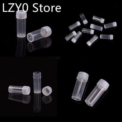 10pcs/pack 5ml Plastic Test Tubes Vials Sample Container Pow