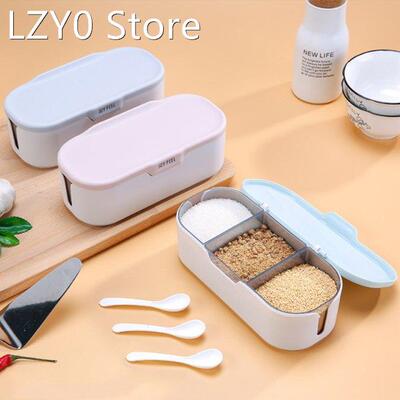 Kitchen Spice Jar Seasoning Storage Box Container Sugar Can