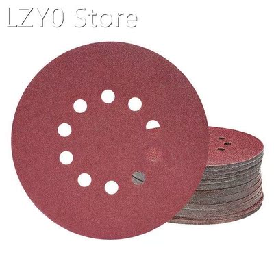 225Mm Sanding Discs,25Pcs P120 Grit 10 Hole Round Sandpaper