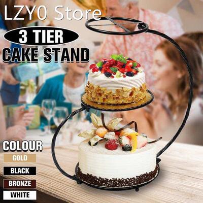 3 Layers Cake Stand for Jewelry Dessert Rack Party Wedding C