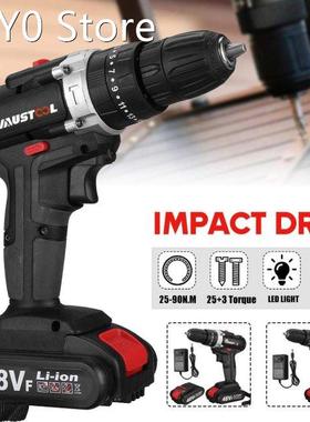 48VF 3 in 1 Cordless Impact Drill Wireless Electric Screwdri