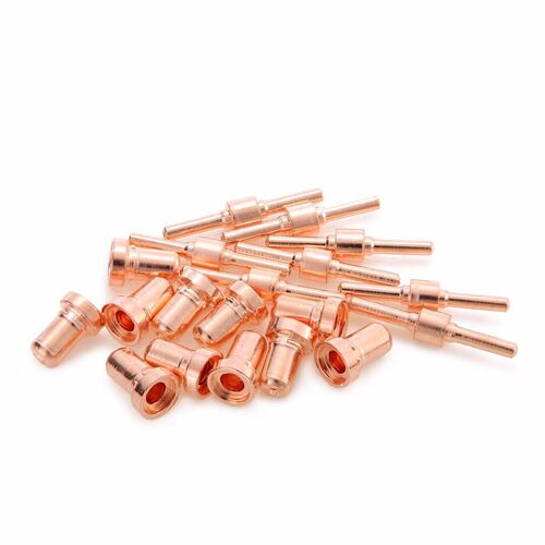 100Pcs Welding Nozzle Red Copper Extended Long Plasma Cutter