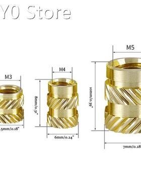 M3 M4 M5 Brass Hot Melt Inset Nut Heating Molding Copper Thr