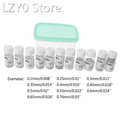 11Bottles 2.5W Leaded BGA Solder Ball 0.2/0.25/0.3/0.35/0.4/