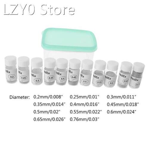 11Bottles 2.5W Leaded BGA Solder Ball 0.2/0.25/0.3/0.35/0.4/