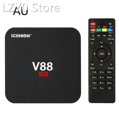 V88 Smart TV Set-Top Box Player 4K Quad-Core Home Theater 1G