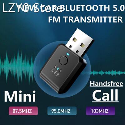 USB Car Bluetooth 5.0 Receiver FM Transmitter Handsfree Call