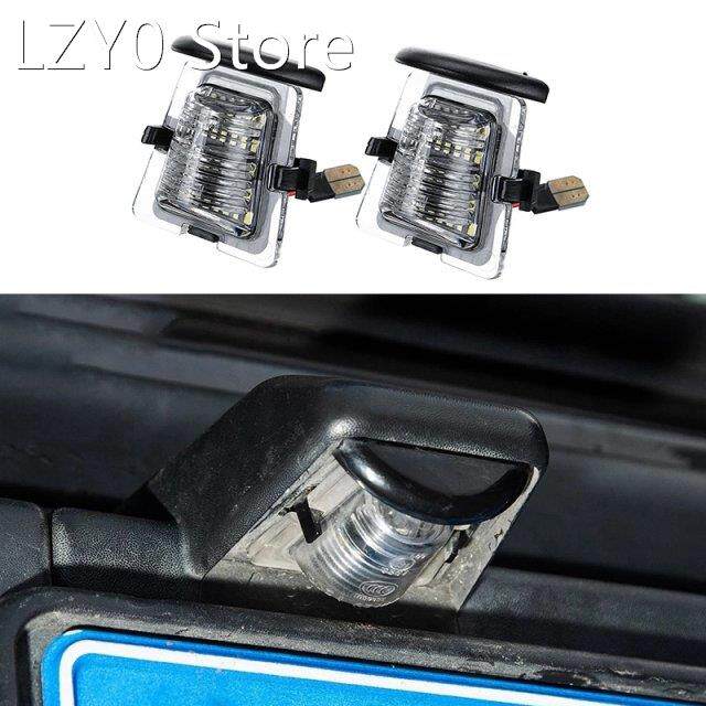 2pcs signal lamp car rear bumper license plate holder led li