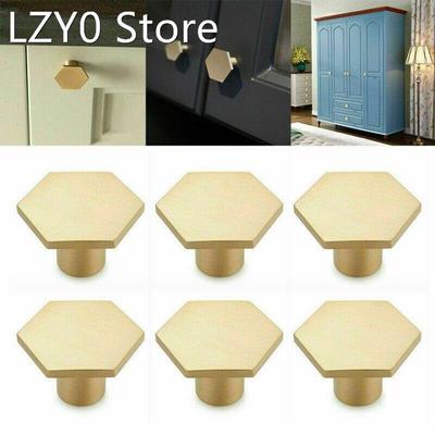 Hexagon Solid Brass Kitchen Cabinet Cupboard Drawer Door War