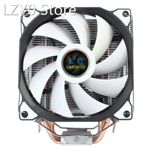 LANSHUO CPU Cooler 3PIN 6 Copper Tube 12cm Silent No Lamp Si