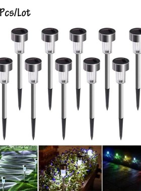 10Pcs Outdoor Garden Led Solar Lights Led Lawn Lamps Waterpr