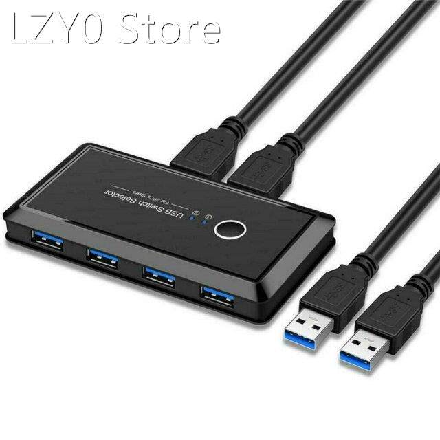 USB KVM Switch USB 2.0 Switcher KVM Switch for Windows10 PC