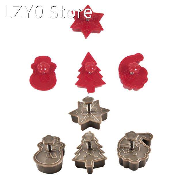 2022 New Christmas Cookie Molds Cutter Set 4 Pack 3D Snowman