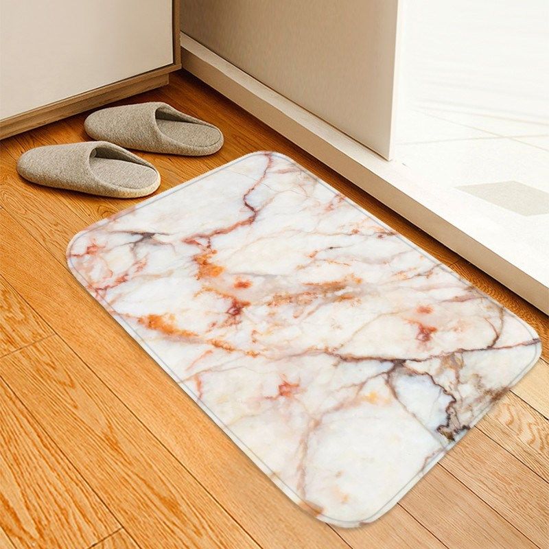40x60cm doormat kitchen carpet anti-slip nordic style marble