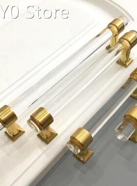 Modern Acrylic Door Pull Knob Drawer Cabinet Cupboard Kitche