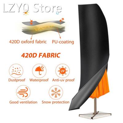 Waterproof 420D Oxford Cloth Outdoor Sunshade Umbrella Cover