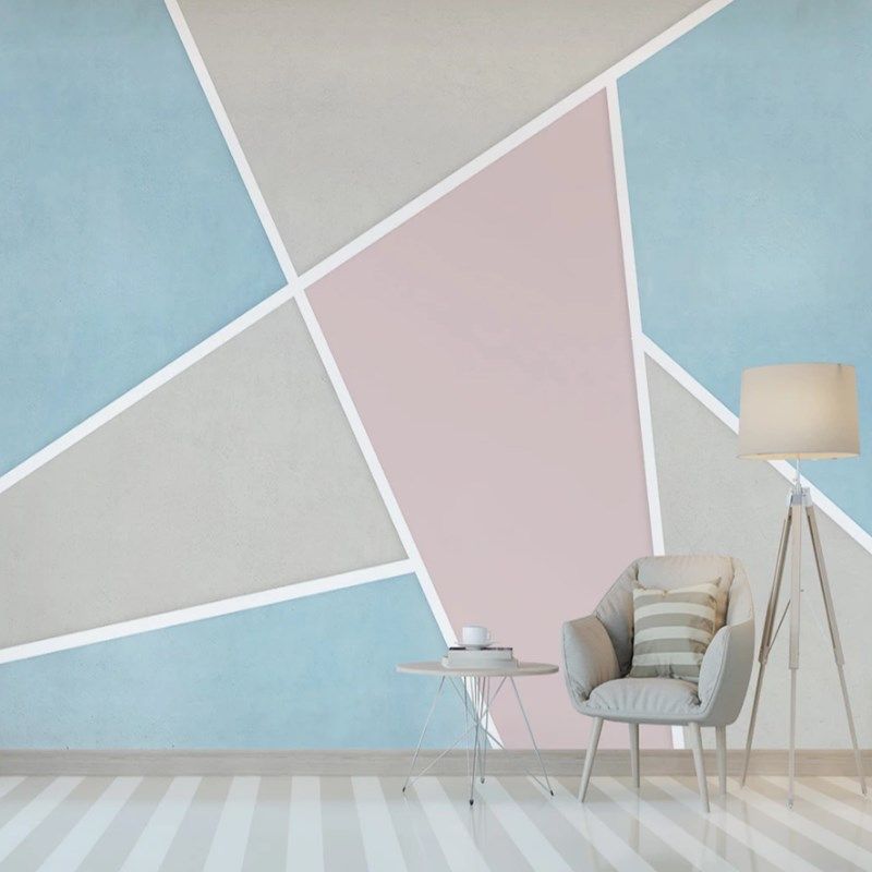 custom modern minimalist 3d geometric color mosaic sandstone