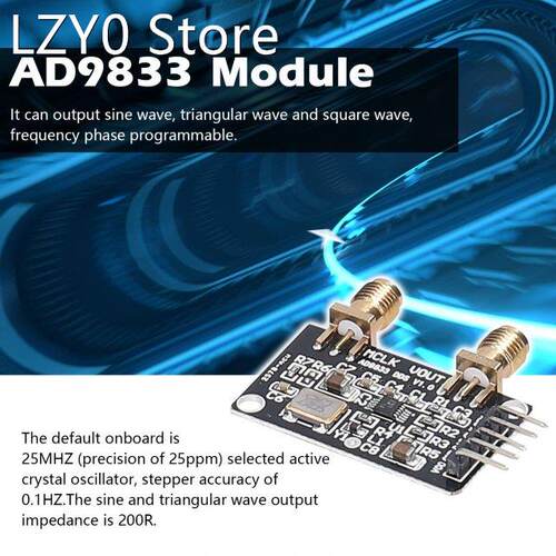 0.1A AD9833 Generator Module Board DDS Digital Synthesizer F