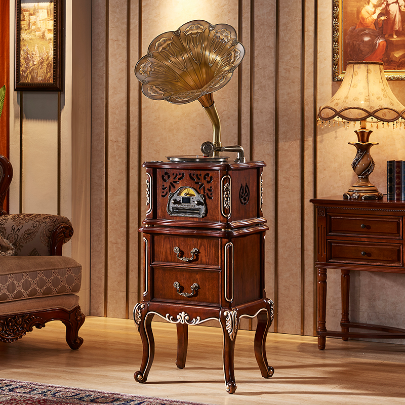 圣利纳留声机复古客厅黑胶唱片机