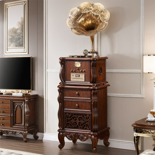 圣利纳留声机复古客厅欧式实木