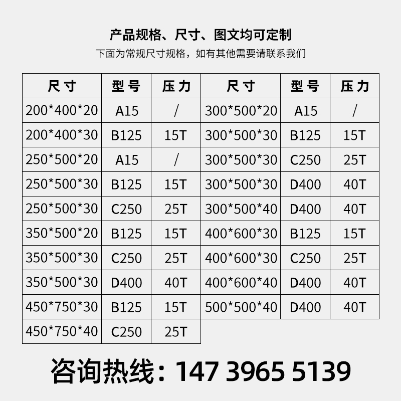 新款球墨铸铁井盖长方形下水道雨水篦子小区停车场排水沟盖板300*