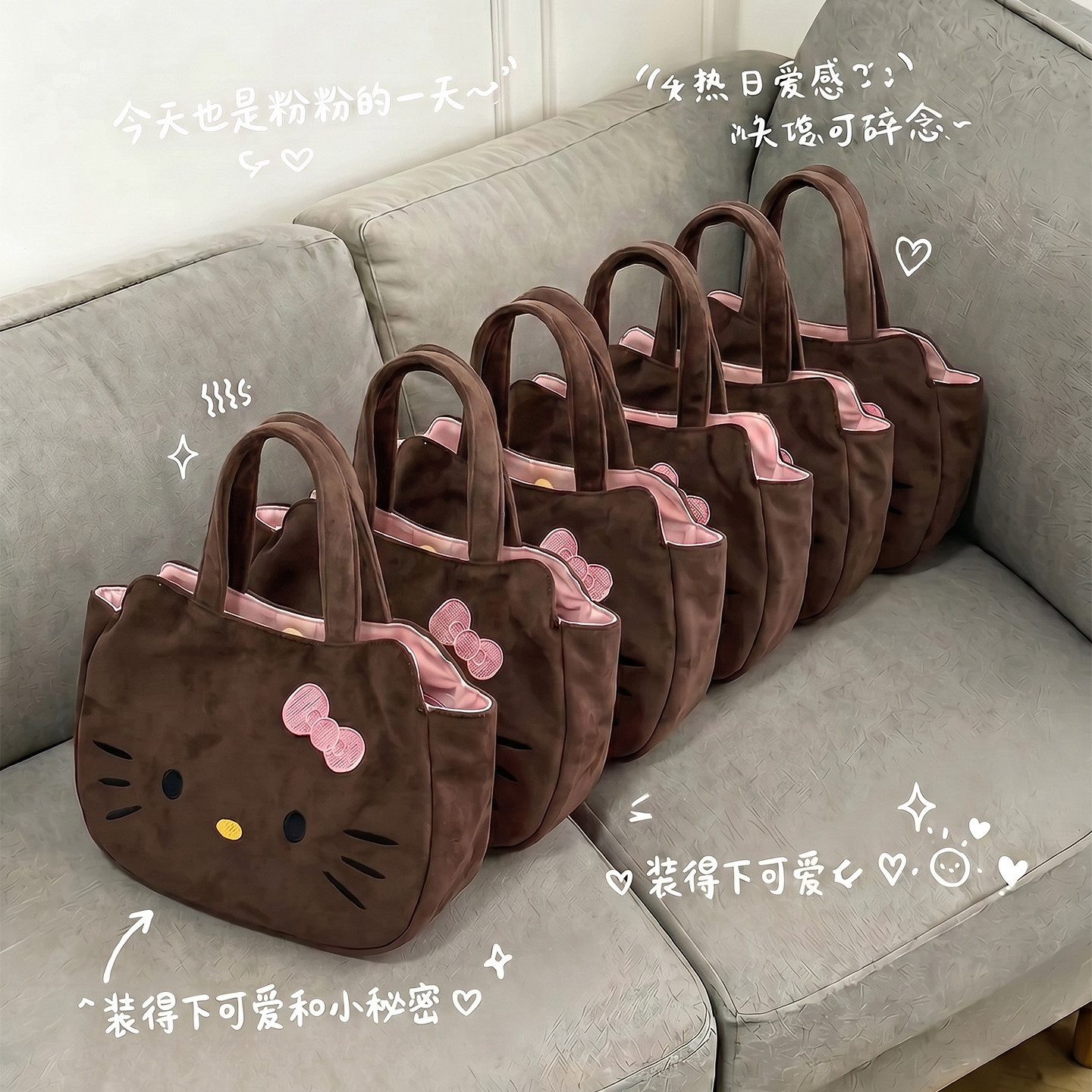 猫咪手提包大容量女生通勤小拎包2026新款高级感小众学生便当包