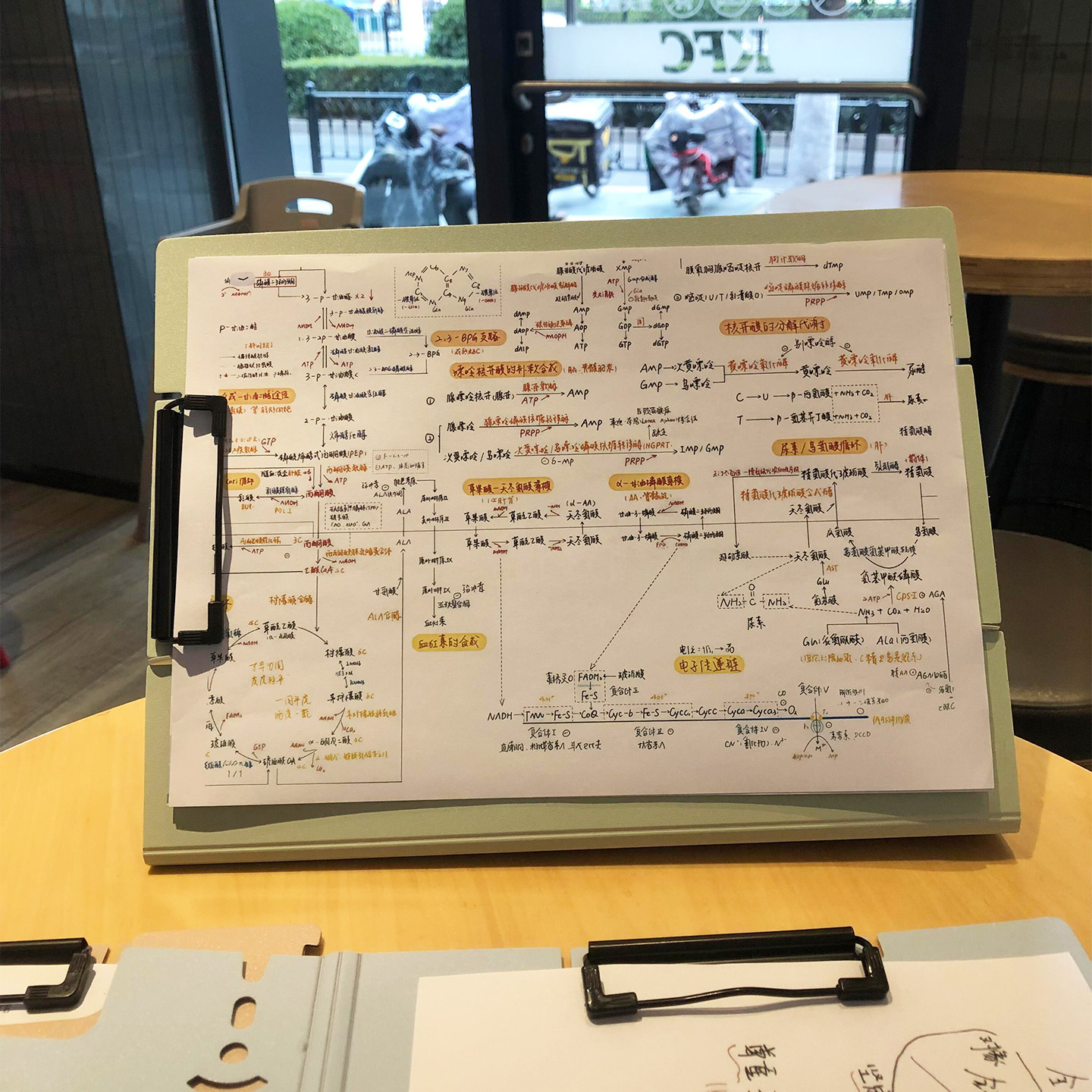 立式文件夹A4夹板写字板垫板考研考编资料夹中学生活页试卷收纳夹