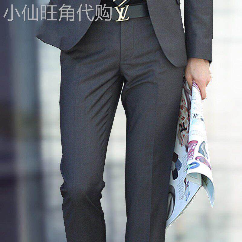 高端休闲西装裤男士2026新款男裤高级感商务直筒裤子男款春秋夏季