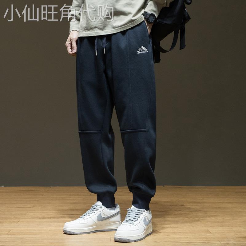 it neith BIAS潮牌360g重磅加厚束脚卫裤男秋冬休闲裤大码运动裤