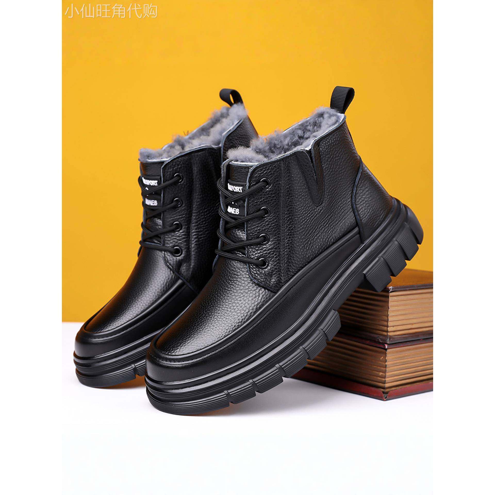 英伦『时尚设计风』新品力荐！轻松搭配！高帮厚底舒适马丁靴男潮