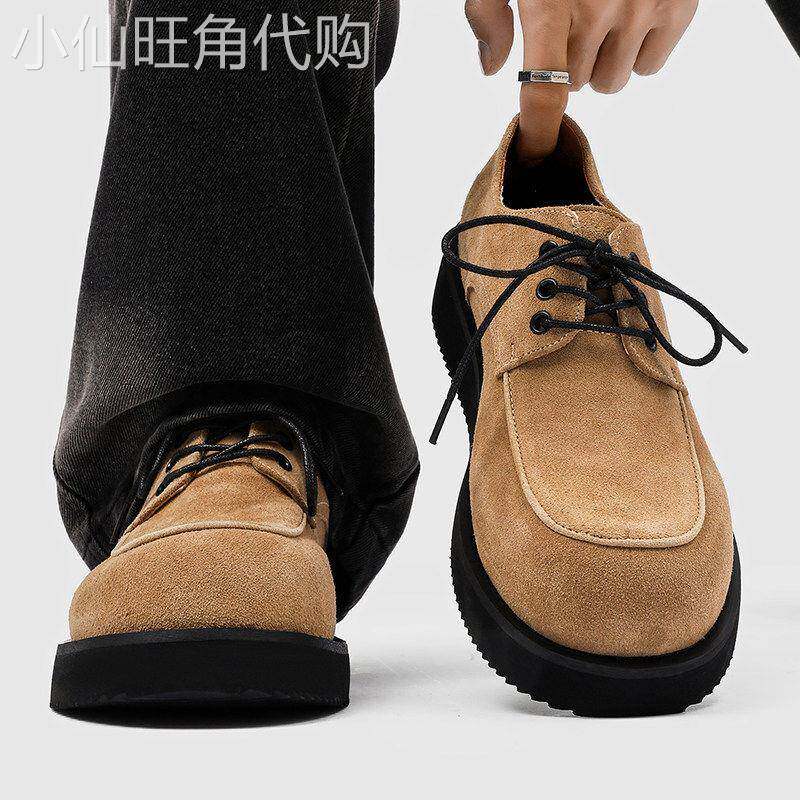 【意大利&奢品】德比鞋男款大头鞋乐福鞋百搭潮鞋翻毛皮鞋老钱风