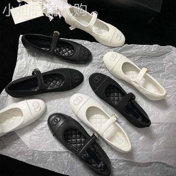 香港小香风法式银色单鞋女复古灯芯绒玛丽珍鞋平底圆头芭蕾舞鞋潮