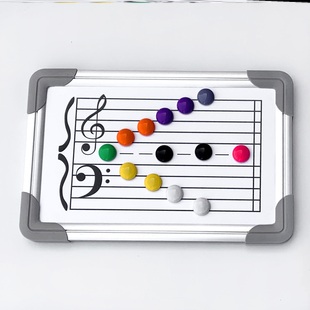 五线谱识谱板音乐培训教具钢琴行磁性白板音符磁卡可擦写支持定制