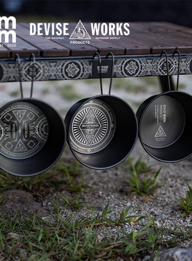 日本DEVISE WORKS新品限定户外雪拉杯碗盘便携餐具不锈钢塞拉碗