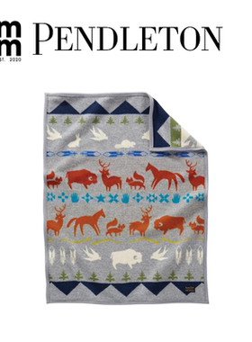 美国Pendleton办公室午睡空调毯盖腿披肩小毯子沙发毯旅行休闲毯