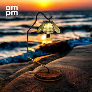 韩国AUTUMNTREE秋树烛照桌面居家户外露营灯具黑胡桃黄铜灯架灯杆