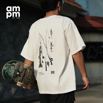 日系户外百搭露营休闲纯棉T恤