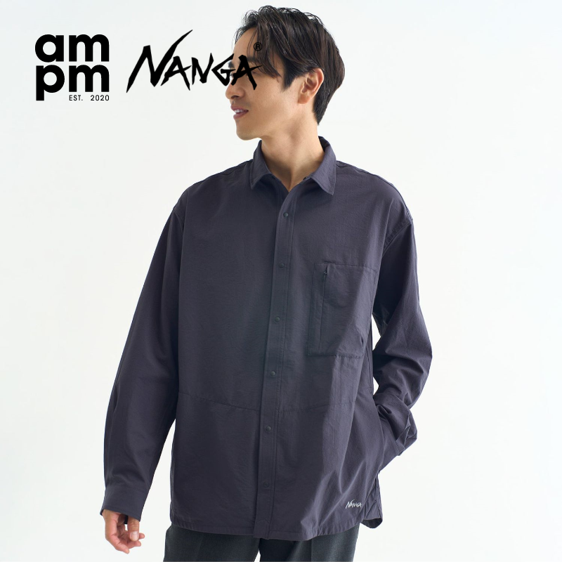 日本NANGA宽松版透气男士衬衫