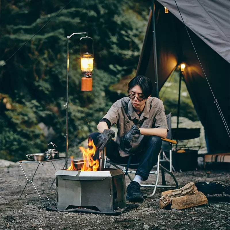二次燃烧式便携火箱露营