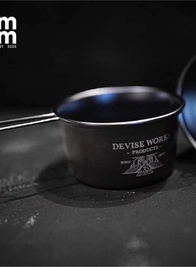 日本DEVISE WORKS三周年店庆限定户外露营不锈钢蝶形杯野营地碗