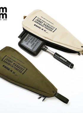 日本BALLISTICS户外露营早餐方形夹铝制单人三明治夹燃气炉适用