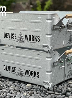 日本DEVISE WORKS户外露营品牌LOGO防水贴纸套装行李箱手机冲浪板
