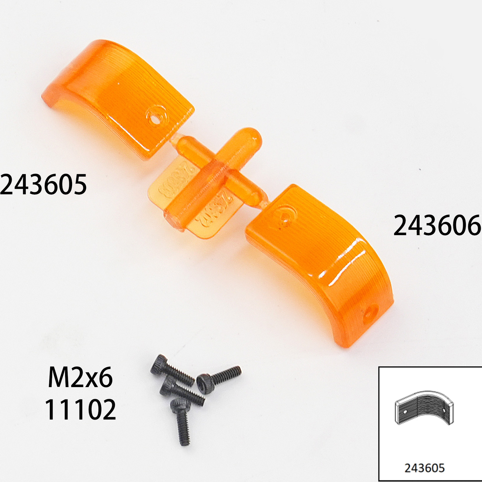 CROSSRC 大恐龙 1/6 剑龙、雷龙前转向灯壳  CS-97401525